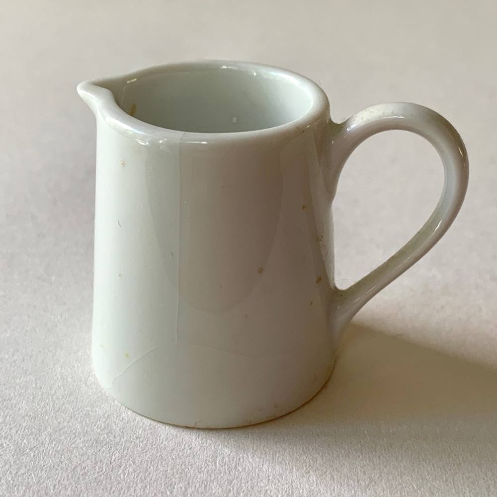 Miniature White Ceramic Pitcher